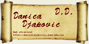 Danica Đapović vizit kartica